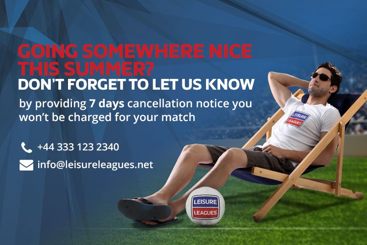 LEAGUE RESUMES THIS MONDAY - LET US KNOW YOUR HOLIDAYS