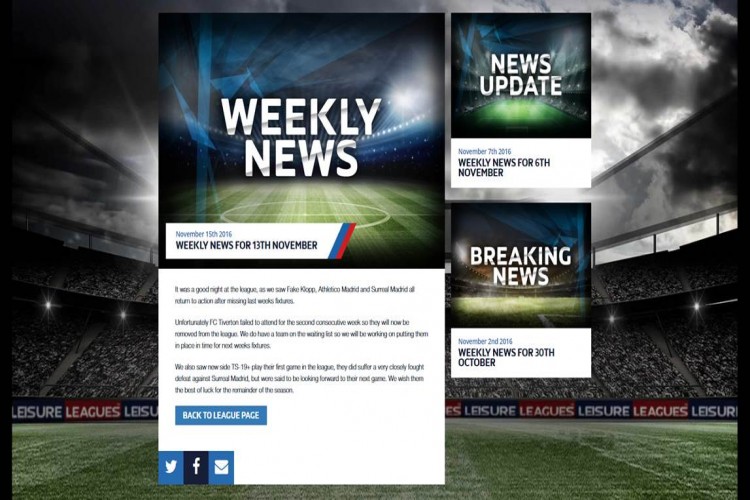 New Season Starts 7th September